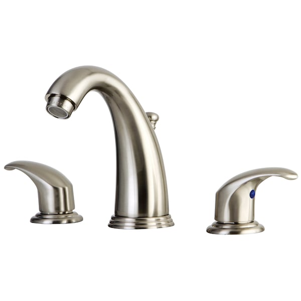 Widespread Bathroom Faucet, Brushed Nickel